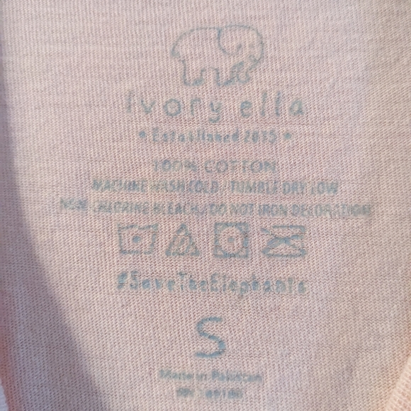 4/$25 Ivory Ella Light Pink Women's Long Sleeve Tee - Sz S - Picture 4 of 7